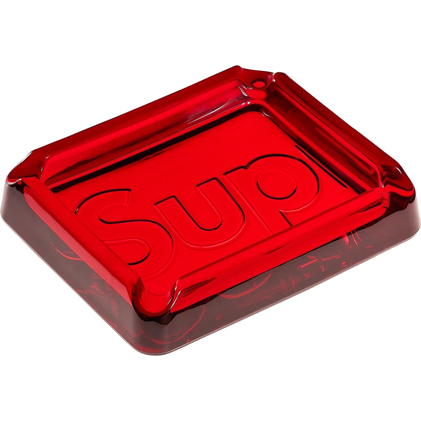 Debossed Glass Ashtray view 2